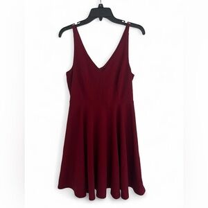 Lulu's Red Skater Dress